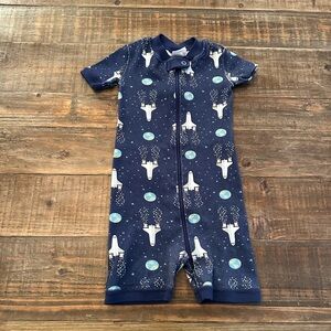 Hanna Andersson zip up short pajamas